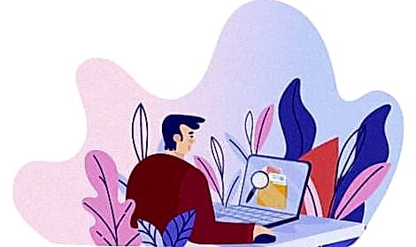 Tecrübeli bilgili ekip profesyonel hizmet. Tecrübelerimizle Her Sektöre Uyum Sağlıyoruz Tecrübeli ve Bilgili Ekip. Bilgisayarda çalışan bir profesyonelin illüstrasyonu, arka planda renkli yaprak figürleri