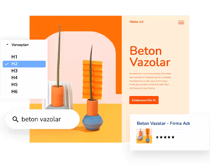 WordPress ile Özel Web Tasarım Uygulaması WordPress arayüz özelleştirme örneği ve modern web bileşenleriyle arama deneyimi