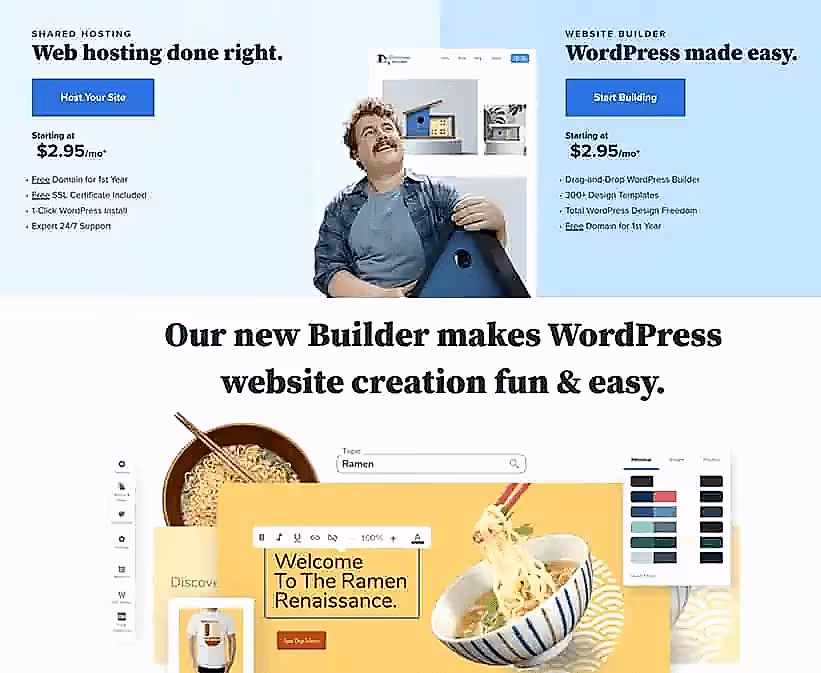 WordPress Hızı İçin Tema ve Hosting Seçiminin Önemi WordPress tema ve hosting seçiminin site hızı üzerindeki etkisini anlatan tanıtım görseli