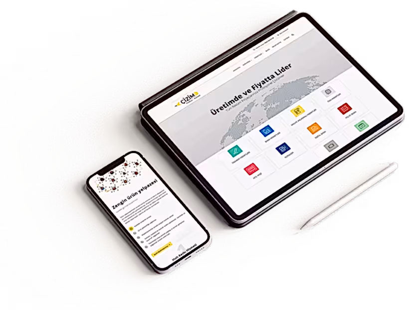 UX Odaklı WordPress Web Arayüzü Örneği Tablet ve mobil cihazda kullanıcı dostu WordPress arayüzü; UX prensipleriyle tasarlanmış etkileşimli web tasarım örneği