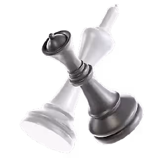 Satranç taşlarıyla temsil edilen analiz ve strateji geliştirme süreci