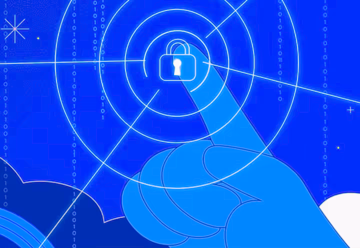 Virüs tespiti nasıl yapılır? Web Sitesinde Zararlı Yazılım Tespiti İçin Güvenlik Simgesi Virüs ve kötü amaçlı yazılım tespiti için güvenlik analizini simgeleyen dijital parmak izi ve kilit